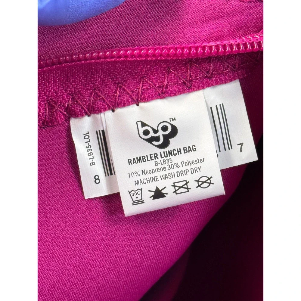 BYO by Built Rambler Lunch Bag Magenta Pink Neoprene Insulated Tote B-LB35-LOL